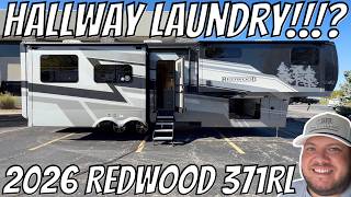 BRILLIANT LAUNDRY PLACEMENT! 2026 Redwood 371RL