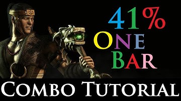 Mortal Kombat X - Combo Tutorial - Kung Jin (41% One Bar) (Bojutsu)