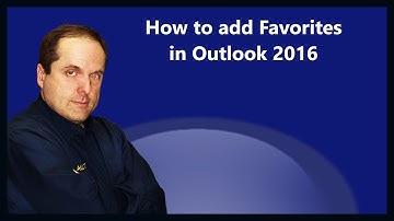 How to add Favorites in Outlook 2016
