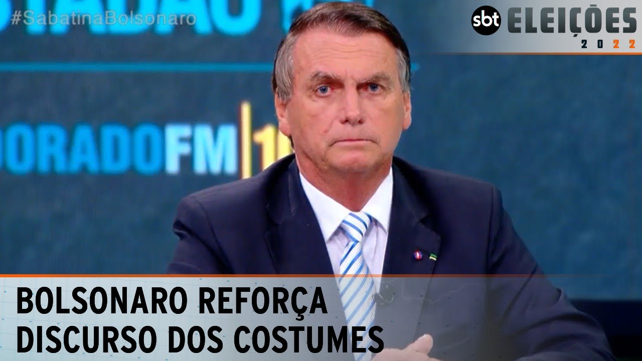 Jair Bolsonaro reforça o discurso dos costumes, contra as drogas e contra a ideologia de gênero