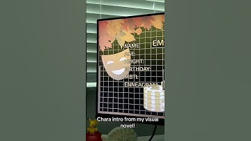 Character intro from my visual novel! #gamedev #visualnovel #indiedev #indiegamedev