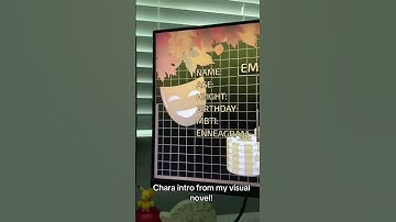 Character intro from my visual novel! #gamedev #visualnovel #indiedev #indiegamedev