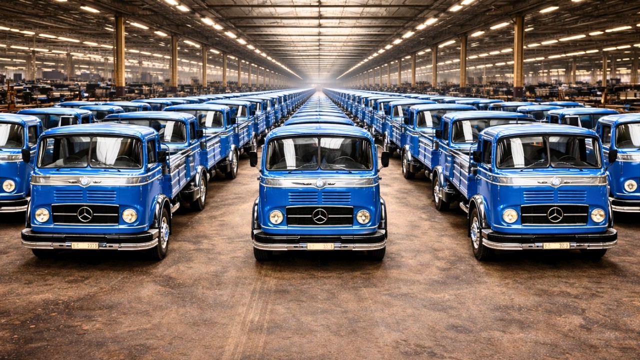 Como Eram Fabricados os Mercedes-Benz LP 321 Em 1961 | Processo Completo Da Construção De Caminhões