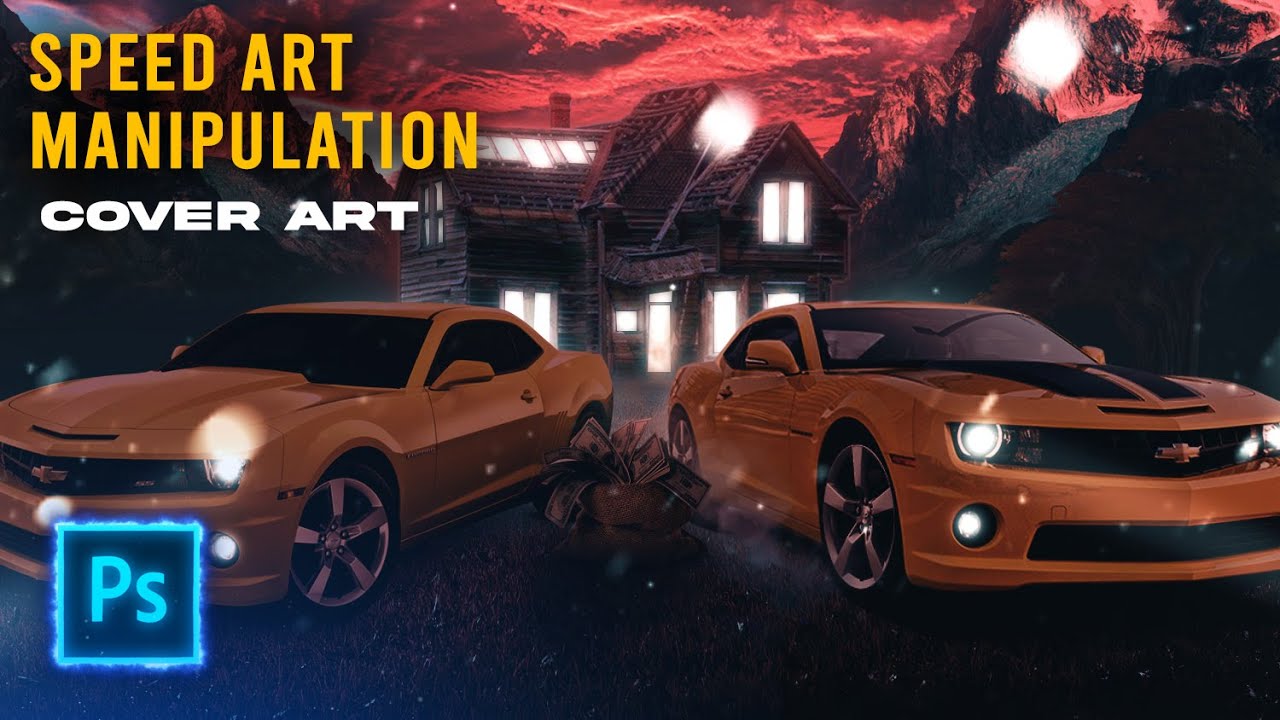 Cover art design manipulation in photoshop [ SPEED ART ] - YouTube
