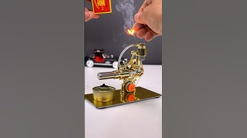 Build A Stirling Engine Generator With Bulb #enginemodelkit #stirling #engine #diy #enginemodel
