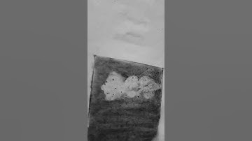 How to draw cloud with charcoal pencil☁️🌬✏✏