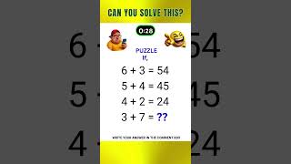 Number Puzzle: #shorts #numberpuzzle #mathreasoning #wondersofwisdom #shortsviral #shortsfeeds