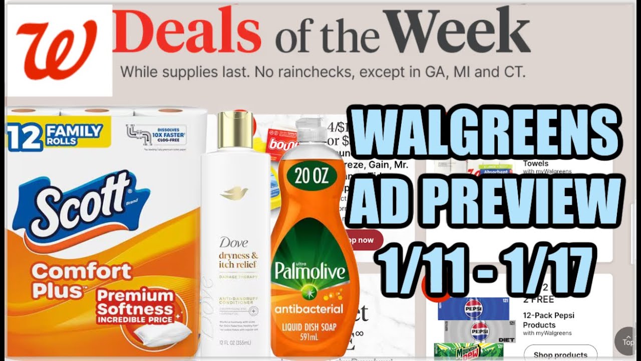 WALGREENS AD PREVIEW (1/11 - 1/17) - YouTube