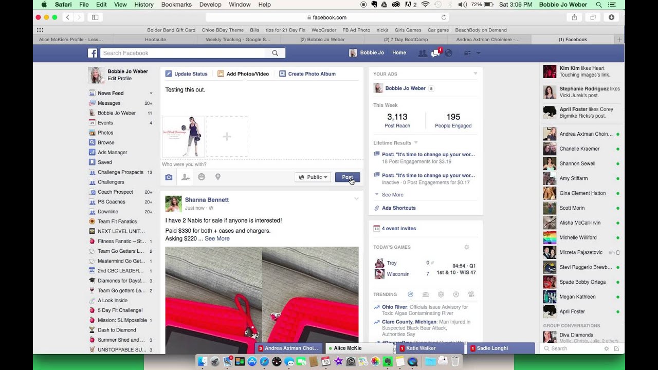 How to Create a Facebook post with picture - YouTube