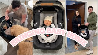 BRINGING OUR BABY HOME FROM THE HOSPITAL + DOG AND BABY MEET + FIRST DOCTORS APT + POSTPARTUM UPDATE