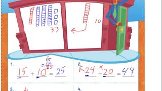 lesson 10-3 (adding two numbers with tens rods and cubes)