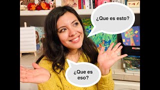 ¿Qué es esto? ¿Qué es eso? Demonstrative adjectives/pronouns