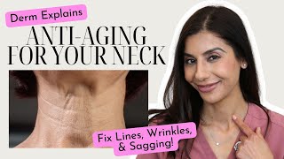 How to Fix Neck Lines, Wrinkles, & Sagging – Dermatologist-Recommended Solutions!