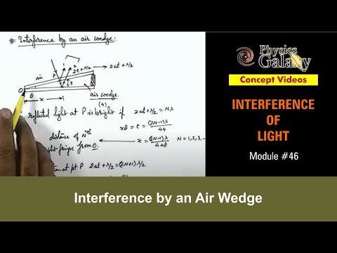 Class 12 Physics | Interference | #46 Interference by an Air Wedge | For JEE & NEET