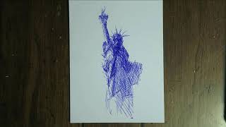 Quick little sketch of the Statue of Liberty