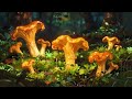 A Forest of Glowing Chanterelle Mushrooms 🍄 Calm Ambient to Sleep & Unwind 🎵 twilight ambient