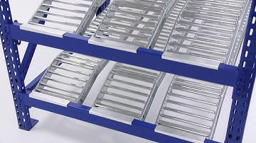 Roller Rack Gravity Flow Rack by UNEX