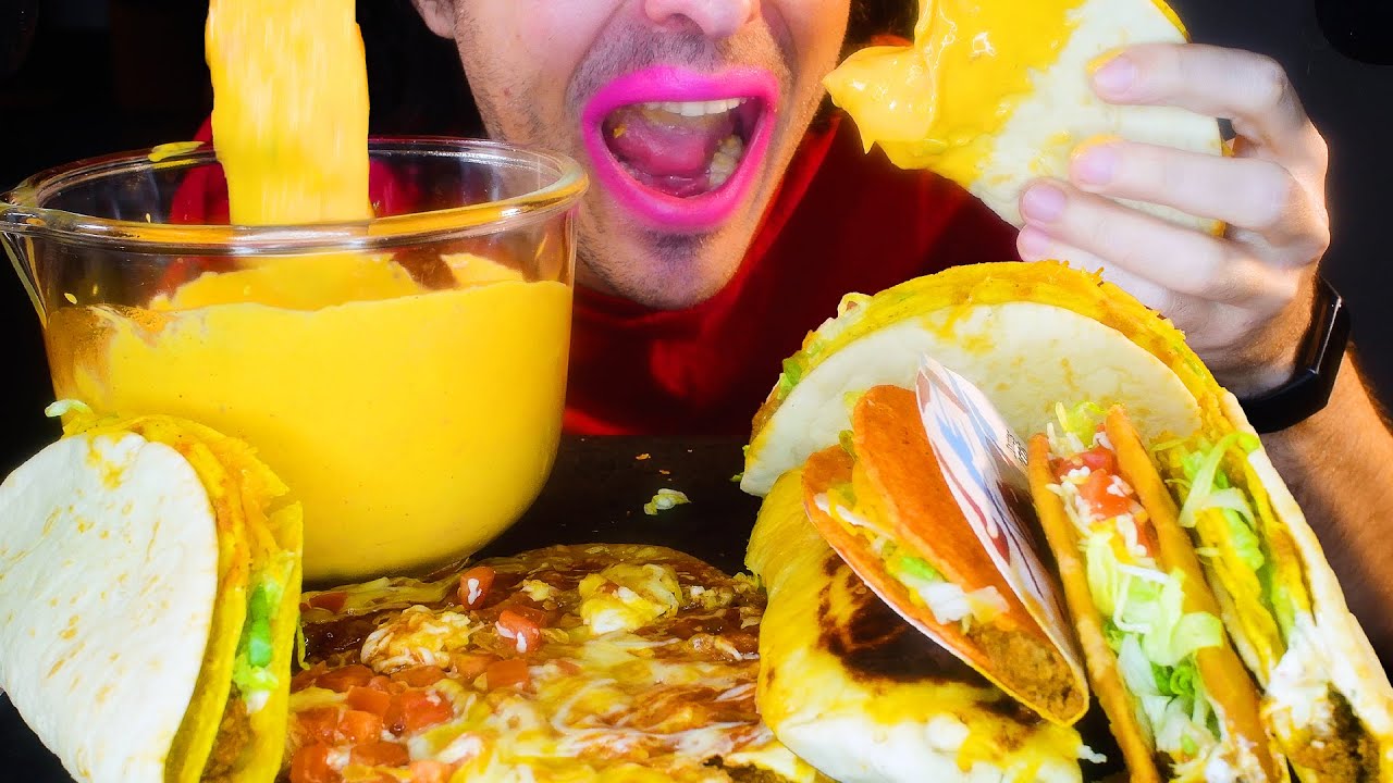 ТАКО БЕЛЛ СЫРНЫЙ СОУС ПРАЗДНИК! БУРРИТО, ТАКО, ЧАЛУПАС * АСМР НЕ ГОВОРЯТ НОМНОМСАММИЭБОЙ