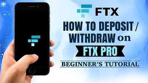 How to DEPOSIT or WITHDRAW on FTX Pro Exchange | Bitcoin App Tutorial
