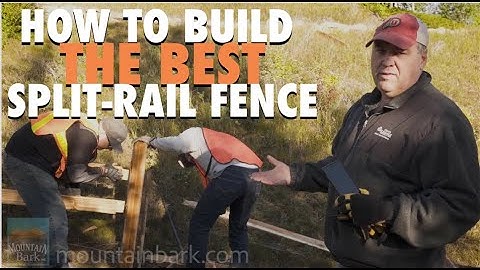 TIPS & TRICKS FOR FENCING // SPLIT-RAIL CEDAR FENCE (MOUNTAIN BARK EP 15)