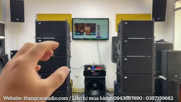 Độ Cộng Hưởng Âm Thanh Của Line Array | Line array Lx acoustic LA-10 ( bass 25 )