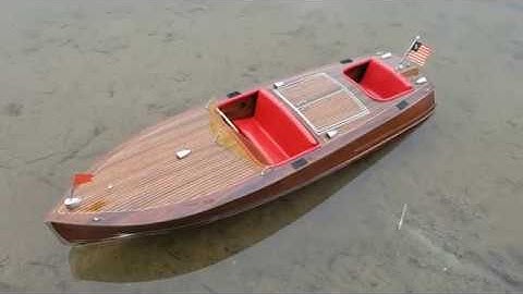 Vintage Sterling Models 1/8 scale Racing Runabout R/C boat reintroduction