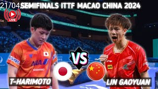 Tomokazu Harimoto vs Lin Gaoyuan Semifinals ITTF Macao 2024