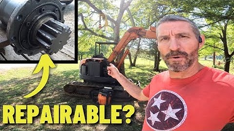 Excavator Swing Motor Removal and Repair