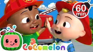 Fire Engine With Friends| Fun with JJ! | CoComelon Nursery Rhymes \& Kids Songs