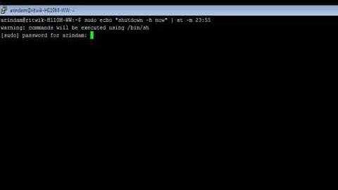 Linux - at Command - w3resource