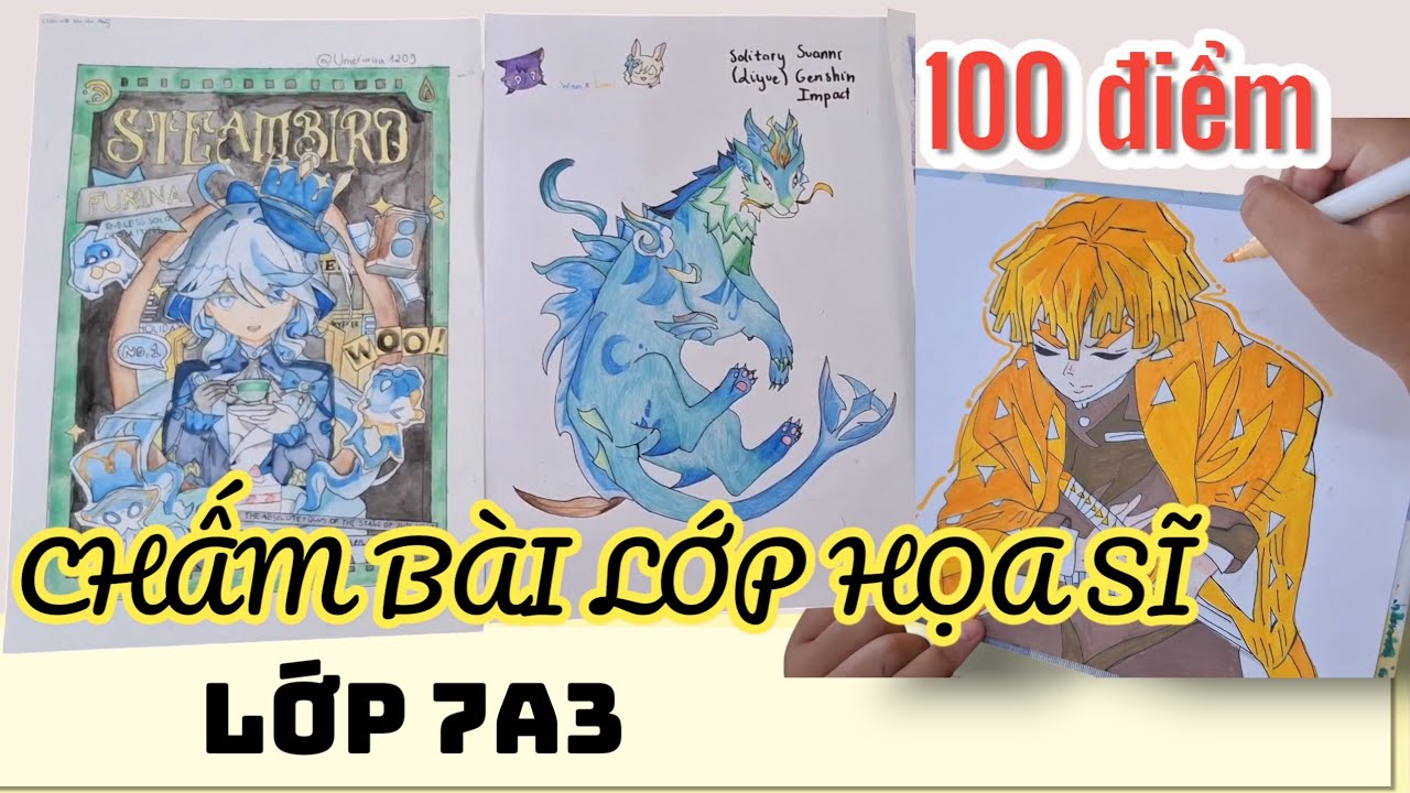 ĐỘC LẠ LỚP 7A3 ,VẼ KIỂU NÀY THẦY ZÂN CHẤM 100 ĐIỂM HẾT LUÔN QUÁ #drawing #quaizandayde #anime #art