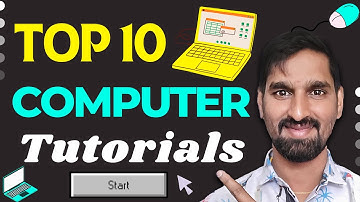 Top 10 Computer Tutorials in Telugu | Learn Computer For Beginners | Computer Basics to Advance
