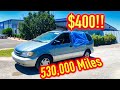 I Bought a Toyota Sienna with 530,000 Miles from Copart for $400!!! Drive it Home?? YES!!