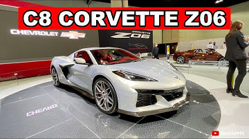 2023 C8 Corvette Z06 Without Z07 Package Exterior & Interior Walkaround  - 2021 LA Auto Show