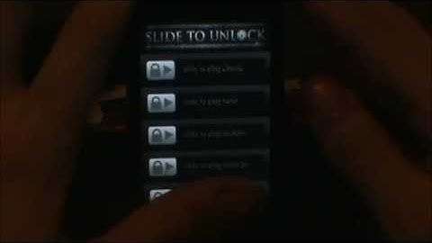 iOS Game Slide To Unlock