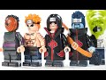 Lego Naruto Shippuden Akatsuki Pain Itachi Uchiha Obito Uchiha Nagato Unofficial Lego Minifigures