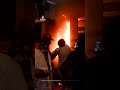 Knicks fans set bus alight during celebrations