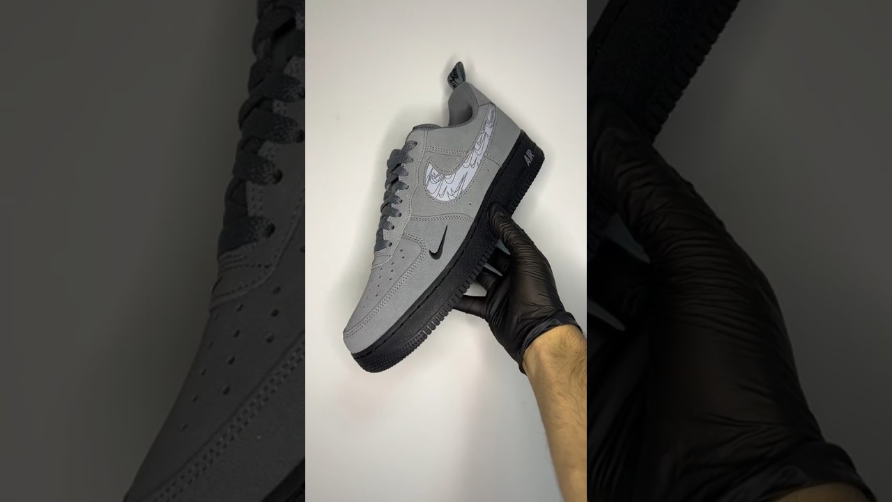 Nike Air Force 1 Low '07 LV8 Reflective Swoosh Cool Grey - DZ4514-002 - @sneakersadm - #shorts