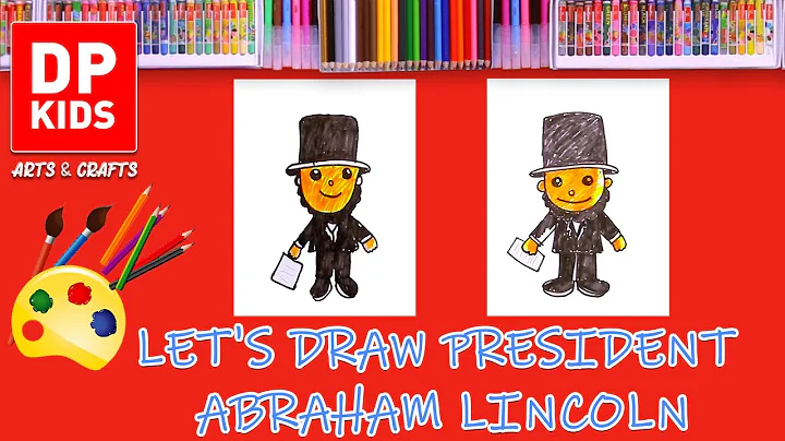 Let's draw President Abraham Lincoln - DP KIDS ARTS  (81)