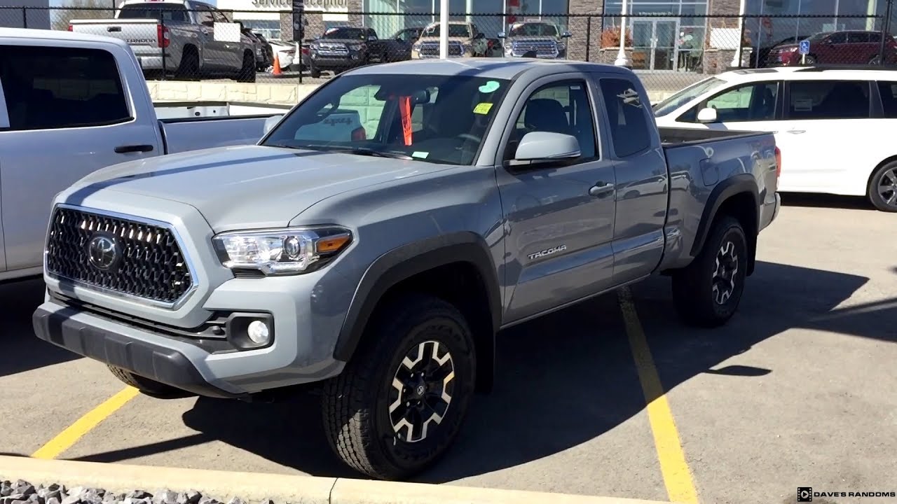 2018 Toyota Tacoma Access Cab TRD Off Road in Cement Grey - YouTube