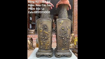 Cặp bình Đồng Xưa #đồcổcầnthơ #đồcổ #phongthuy