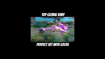 TOP GLOBAL RUBY PERFECT SETUP #mobilelegends #mlbb #shorts #moba #viral #highlights #montage #gaming