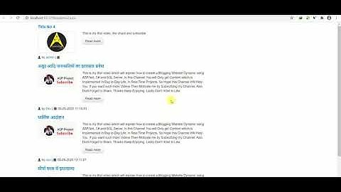 How to Create a Dynamic Blogging WebSite in ASP.NET C# using Store-procedure  #Part-2