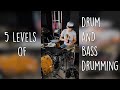 Levels of dnb drumming  the hybrid drummer