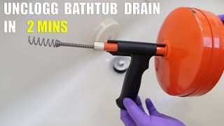 How to UNCLOG Bathtub Drain in 2 Mins EASY!