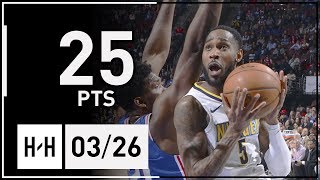 Will Barton Full Highlights Nuggets vs 76ers (2018.03.26) - 25 Pts!