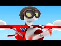 Flying Race | Rob The Robot | Toddler Learning Video