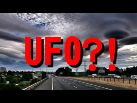 【UFO?!】まさに世紀末映画！超不気味な レンチキュラー雲