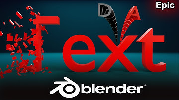 Tutorial : How To Make a Simple 3D Logo (Text) Animation in Blender