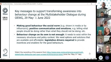 New Plastics Economy Global Commitment Government Workshop on Communication